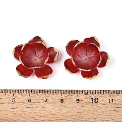 Kappe aus Harzperlen mit Blumenmotiv&nbsp;RESI-T059-19