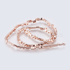 Chapelets de perles en hématite synthétique électrolytique sans magnétiques&nbsp;G-E495-11B-01