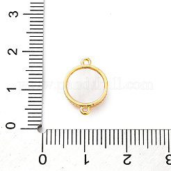 Verbindungsanhänger aus Messing mit durchsichtigen Kubisch Zirkonia&nbsp;KK-P291-19G