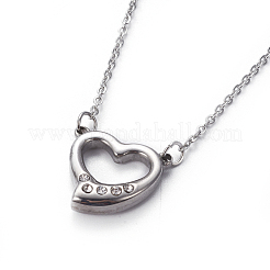 Colliers pendentifs en acier inoxydable 304&nbsp;NJEW-E141-28P