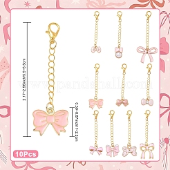 10pcs décorations de pendentif en alliage d'émail&nbsp;HJEW-YW00506