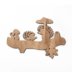 Pendenti grandi in legno stampato monofacciale&nbsp;WOOD-I010-12E