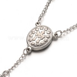 Anlaufgeschützte Rosenkranz-Perlenketten aus Edelstahl 304&nbsp;NJEW-L353-54