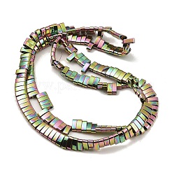 Chapelets de perles en hématite synthétique électrolytique sans magnétiques&nbsp;G-G089-A02-02