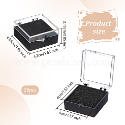 Geschenkbox zur Aufbewahrung von Abzeichen aus Kunststoff&nbsp;LS-CON-WH0099-06A