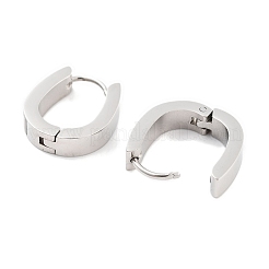 Orecchini a cerchio huggie in acciaio inossidabile 304 e conchiglia naturale per donna&nbsp;EJEW-C096-27B-P