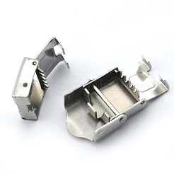 Fermoirs de bracelet de montre en acier inoxydable 201 résistant au ternissement&nbsp;STAS-K173-01C