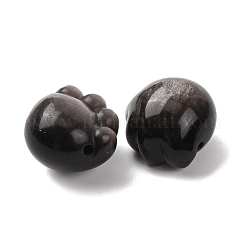 Natürliche silberne Obsidianperlen&nbsp;G-A310-01
