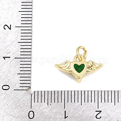 Ciondoli in ottone con micro pavé di zirconi&nbsp;KK-H273-33A-G