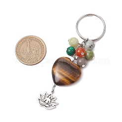 Natürlicher u. synthetischer Edelstein keychain&nbsp;KEYC-JKC01155