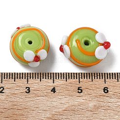 Handgefertigte Bunte Malerei Emaille Perlen&nbsp;LAMP-Z020-06A