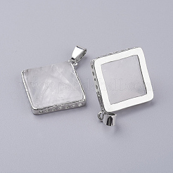 Quarzo naturale pendenti in cristallo&nbsp;G-E442-02W