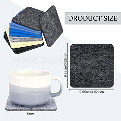 Quadratische Schalenmatte aus Wollfilz&nbsp;DIY-WH0308-14