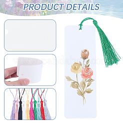 50 Blatt leeres Lesezeichen aus Papier&nbsp;DIY-SP0007-24