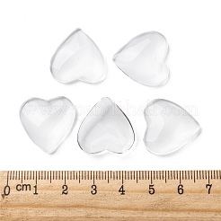 Transparentem Glas Herz Cabochons&nbsp;X-GGLA-R021-20mm