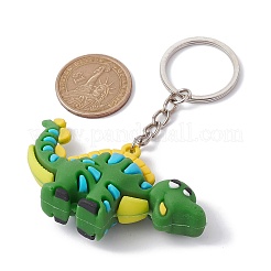 Llavero de plástico pvc dinosaurio de dibujos animados&nbsp;KEYC-JKC00673