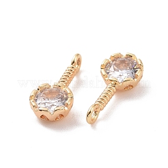 Pendenti in ottone con zirconi cubici&nbsp;ZIRC-I064-18G