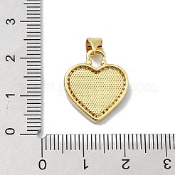 Pendenti in zirconi cubici trasparenti in micro pavè di ottone&nbsp;KK-A221-19E-G