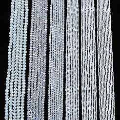 Chapelets de perles en verre électroplaqué&nbsp;EGLA-A044-J3mm-B06