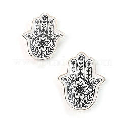 Schmucktablett aus Porzellan mit Hamsa-Hand&nbsp;PW-WG44C07-01