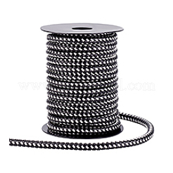 Cordon rond tressé en simili cuir de 10 m&nbsp;OCOR-WH0105-061D