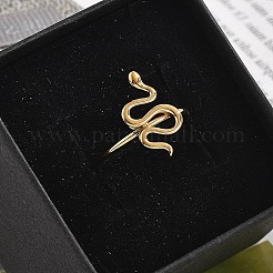 Anello aperto a forma di serpente in acciaio inossidabile 304 per donna&nbsp;RJEW-M049-02G