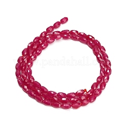 Fili di perle di corindone rosso coltivate in laboratorio&nbsp;GG-CBAC488-01A