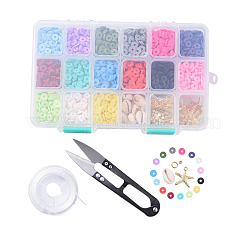 15 Farben handgemachte Fimo Perlen&nbsp;DIY-JP0005-47-6mm