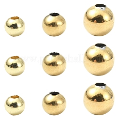 50 pièce de perles rondes creuses en acier inoxydable 304&nbsp;STAS-YW0002-95A