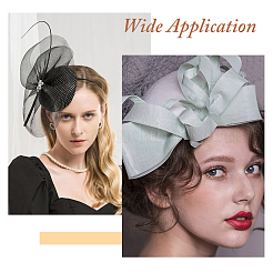 2 Stück 2 Farben Stoff Fascinator Hut Basis für Millinery&nbsp;AJEW-HS0001-05