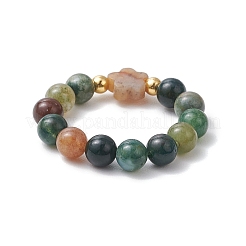 Natürliche indische Achatfingerringe&nbsp;RJEW-JR00894