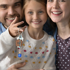 12 pendentif en verre transparent.&nbsp;HJEW-GO00021