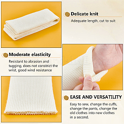 1 Stück Polycotton-Rippstoff für Bündchen&nbsp;OCOR-BC0007-83B