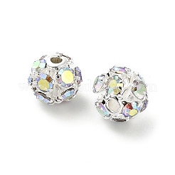 6mm Messing Strass Perlen&nbsp;X1-KK-S519-01A-01S