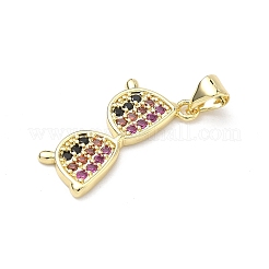 Colgante micropavé cubic zirconia de latón&nbsp;KK-P345-60G-01