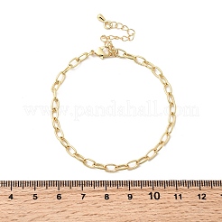 Kabelkettenarmband aus Messing für Frauen&nbsp;BJEW-A065-10G