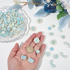 120 pièces 20 styles de perles d'émail acrylique opaque&nbsp;OACR-SC0003-10