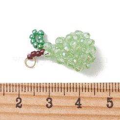 Pendentifs en verre plaqué couleur ab&nbsp;PALLOY-MZ01328-01