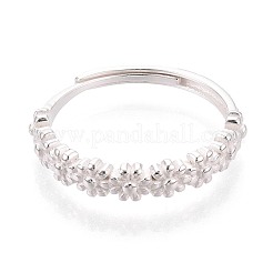 925 verstellbarer Fingerring aus Sterlingsilber für Damen&nbsp;STER-N016-146S