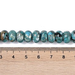 Hebras de cuentas de jaspe imperial sintéticas teñidas&nbsp;G-P529-E01-A05