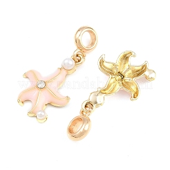 Legierung Emaille europäische baumeln Charms&nbsp;AL-CBAC2D3-01G-03