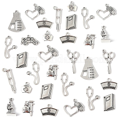 100 pz 12 stili pendenti in lega di zinco in stile tibetano&nbsp;TIBEP-FS0001-39