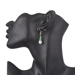 Runde natürliche malaysia jade & katze auge perlen halskette & armband & baumeln ohrring sets&nbsp;SJEW-JS01334