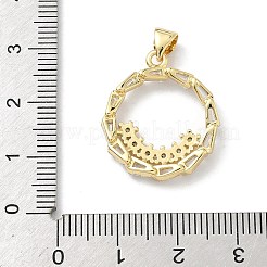 Pendentifs de noël en laiton micro pave zircone cubique&nbsp;KK-H537-21G