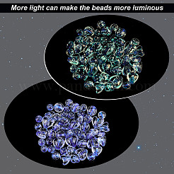 50 pz perline di lampwork luminose fatte a mano&nbsp;LAMP-CA0001-05