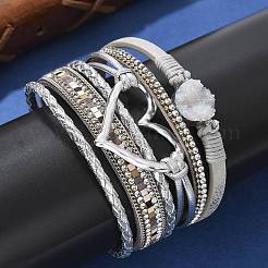 Bracciali multistella in similpelle&nbsp;BOHO-PW0001-039M