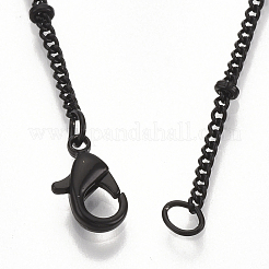 Fabrication de collier de chaîne gourmette en fer recouvert de laiton&nbsp;MAK-T006-02A