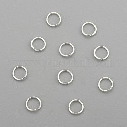 304 anelli di salto in acciaio inox, anelli di salto aperti, argento, 24 gauge, 4x0.5mm, diametro interno: 3mm