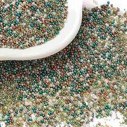Bubble Beads, DIY 3D Nail Art Decoration Mini Glass Beads, Tiny Caviar Nail Beads, Mixed Color, 0.4~1mm