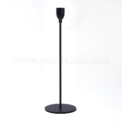Iron Candle Holder, for Taper Candles, Weddings or Parties as Well as Home Decoration, Gunmetal, 100x320mm, Inner Diameter: 21mm
